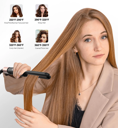 Mini Prancha de Cabelo Cerâmica com Turmalina – Ideal para Cabelos Curtos, Barba e Cortes Pixie – Lâmina 3/10 Polegadas