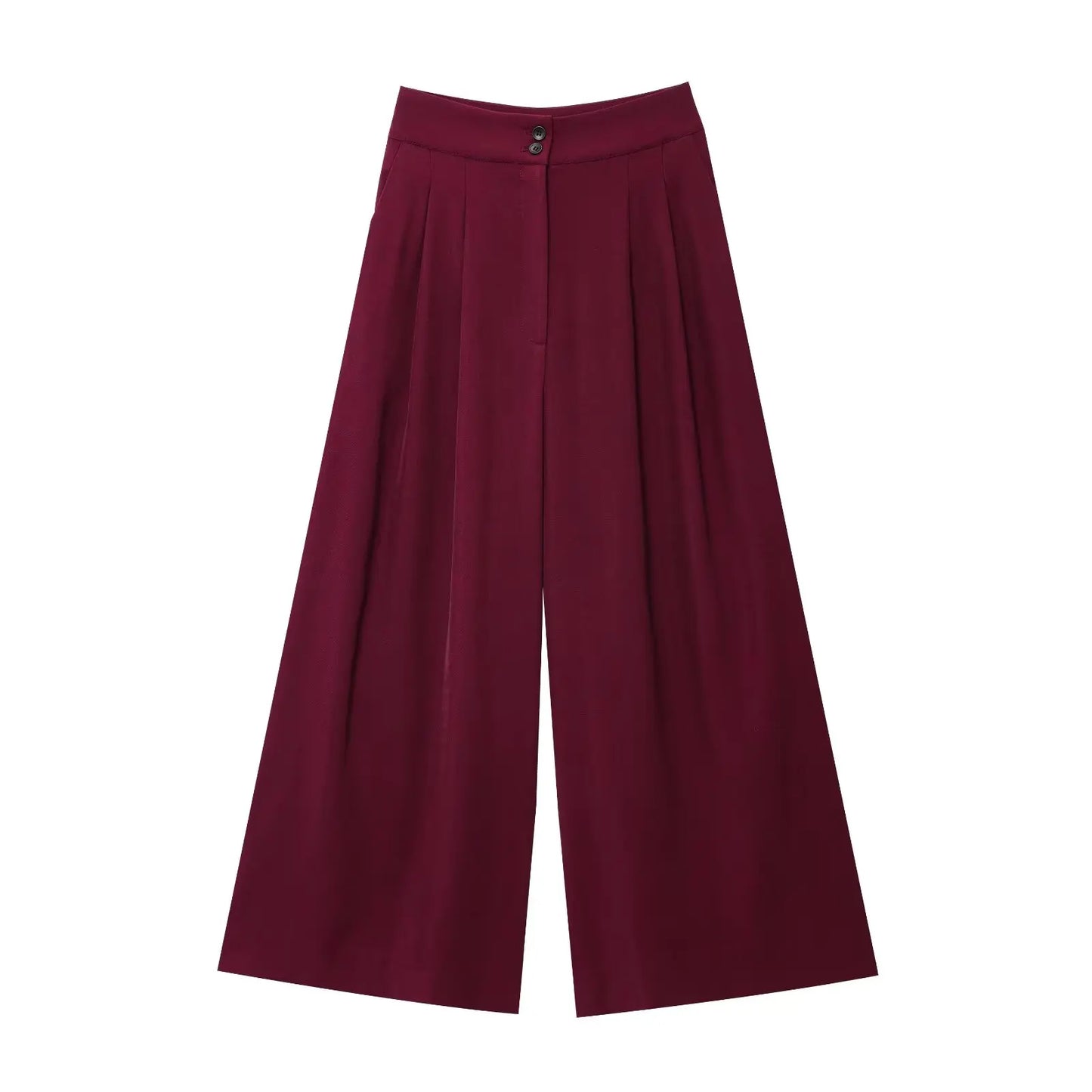 Conjunto Feminino de Calças e Top sem Mangas – Decote em V, Cinto Elegante e Corte Reto